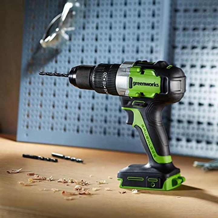 Immagine prodotto Greenworks GD24DD60 avvitatore / trapano a batteria (60N.m) 24V senza batteria e caricatore