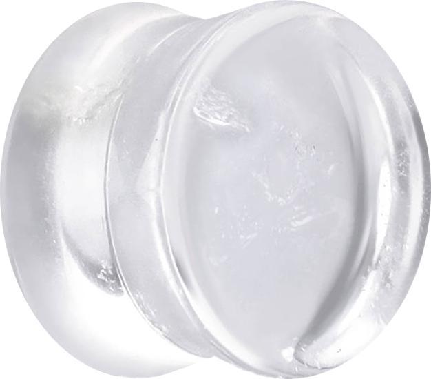 Image du produit Star Piercing Flared Plug en quartz transparent (sans laiton, Minéral)