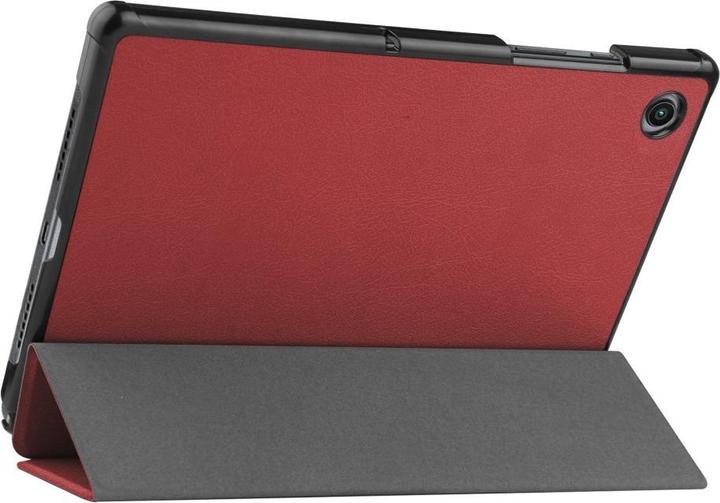 Productafbeelding Cover-Discount Galaxy Tab A8 10.5 - Tri-fold Smart Case wijnrood (Galaxy Tab A8)