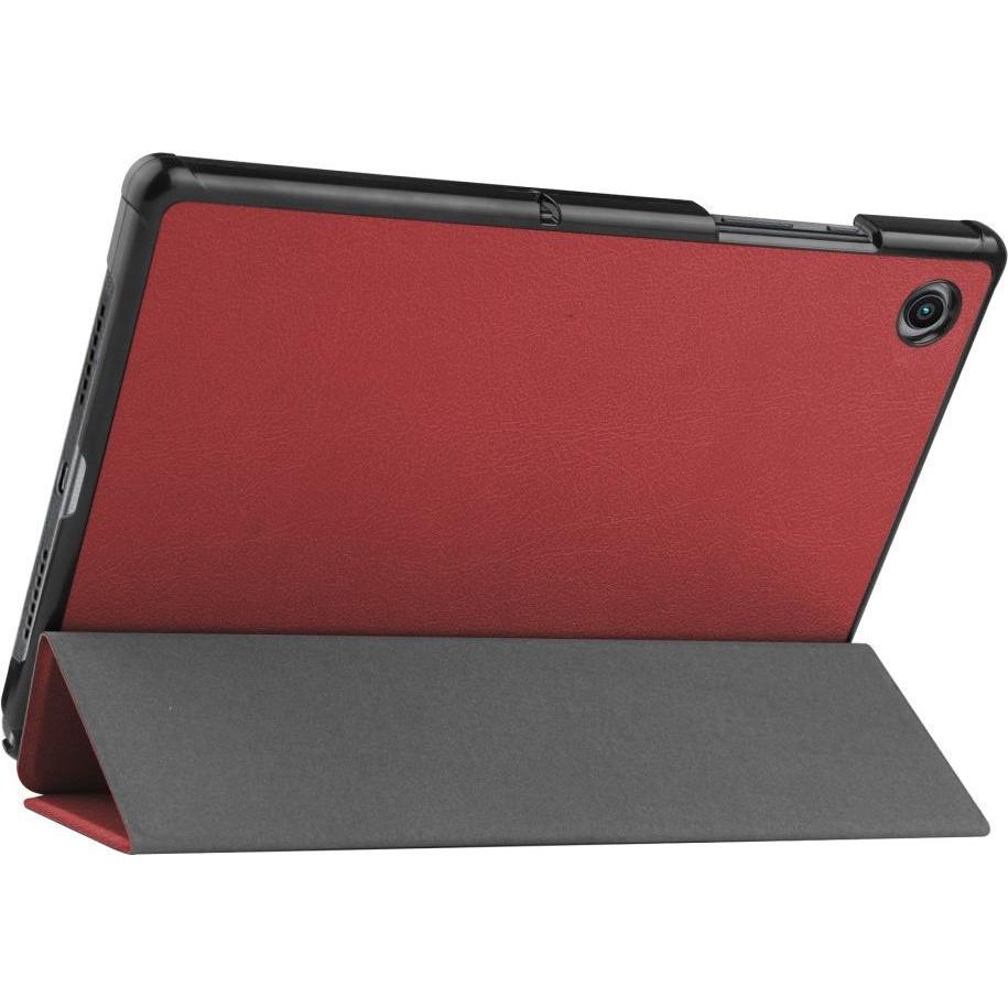 Thumbnail - Cover-Discount Galaxy Tab A8 10.5 - Tri-fold Smart Case weinrot (Galaxy Tab A8), Tablet Hülle, Rot