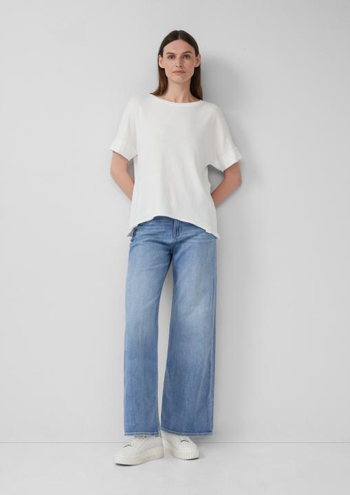 Produktbild S.Oliver T-Shirt Gewaschenes T-Shirt mit Ziernähten im Relaxed Fit (42)