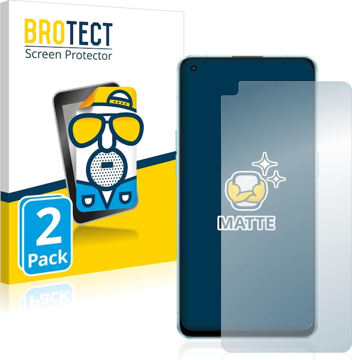 Actual product image BROTECT Anti-glare screen protector matt (2 Piece, Oppo Reno 6 5G)