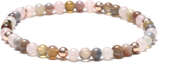 Image du produit Balibay Belinda (18 cm, Quartz rose, Pierre précieuse, Agate, Or 14 carats)