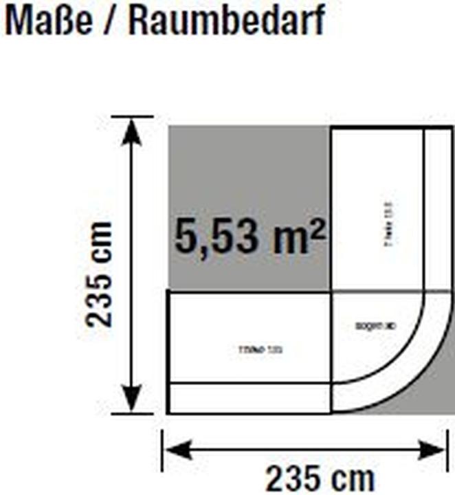 Produktbild Kerkmann BARI Empfangstheke weiss, anthrazit 235,0 x 235,0 x 112,0 cm (235 x 235 x 112 cm)
