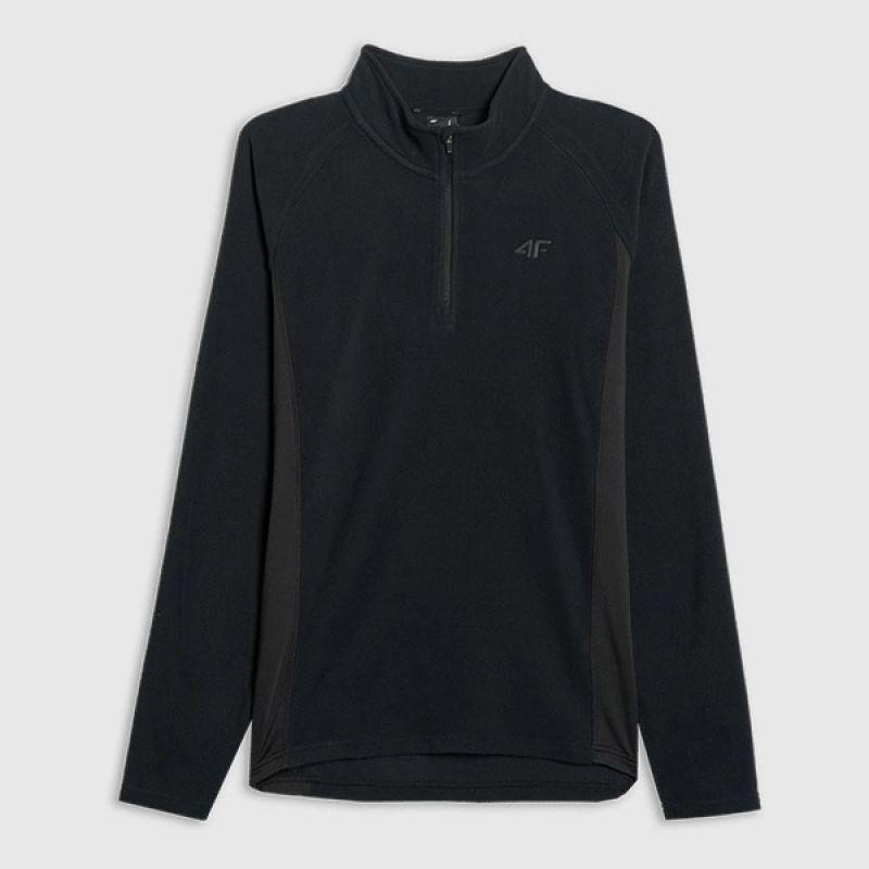 4F, Uomini, Maglia funzionale, Fleece-Unterwäsche (XXL), Nero, XXL
