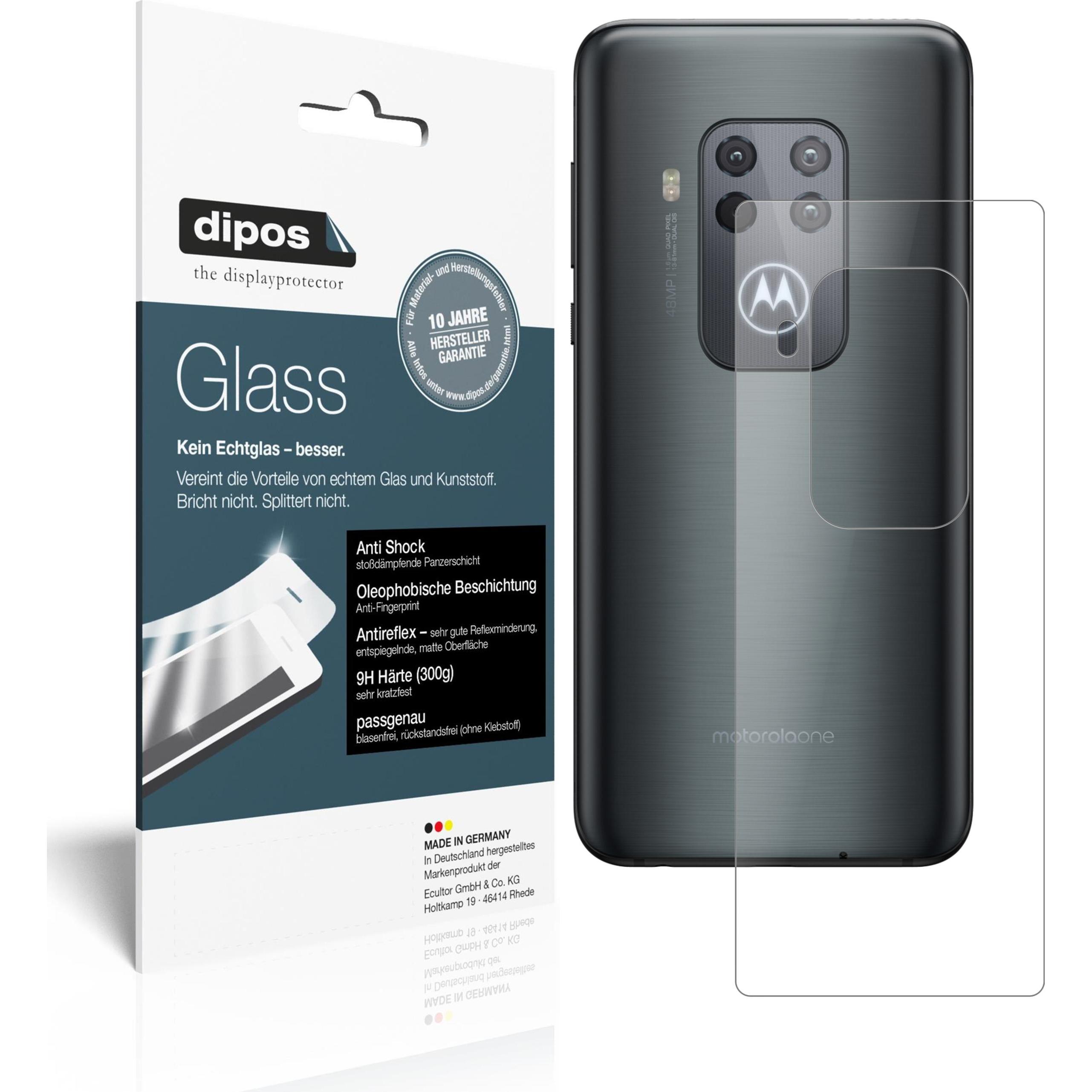 Dipos Displayschutz Anti-Shock (2 Stück, Motorola One Zoom), Smartphone Schutzfolie, Transparent
