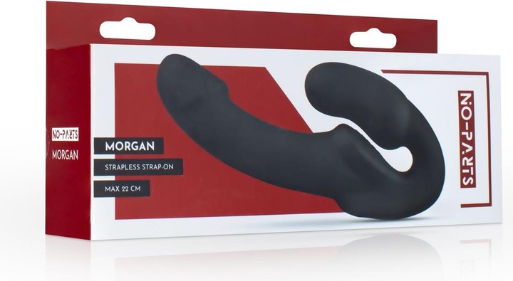 Image du produit No-Parts Gode-ceinture sans harnais Morgan - 22 cm - Noir