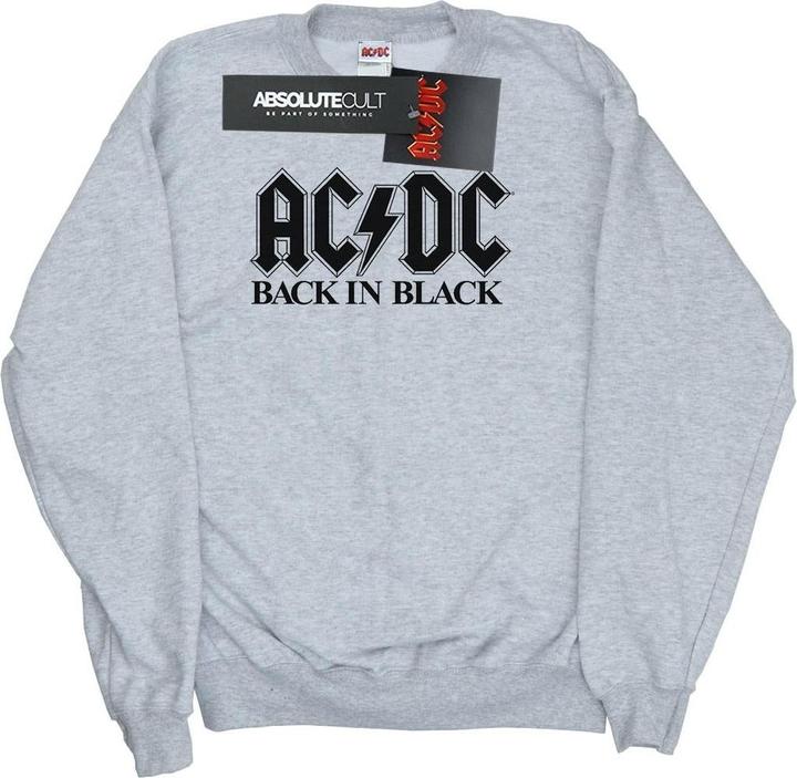 Produktbild AC/DC Back in Black Logo Sweatshirt aus Baumwolle (L)