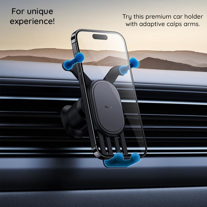 Produktbild Baseus Stable Gravitational Wireless Charging Car Mount Pro 15W (black)