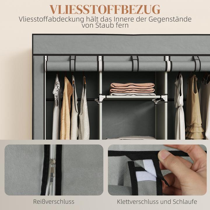 Image du produit Homcom Armoire en tissu (125 x 43 x 162,5 cm)