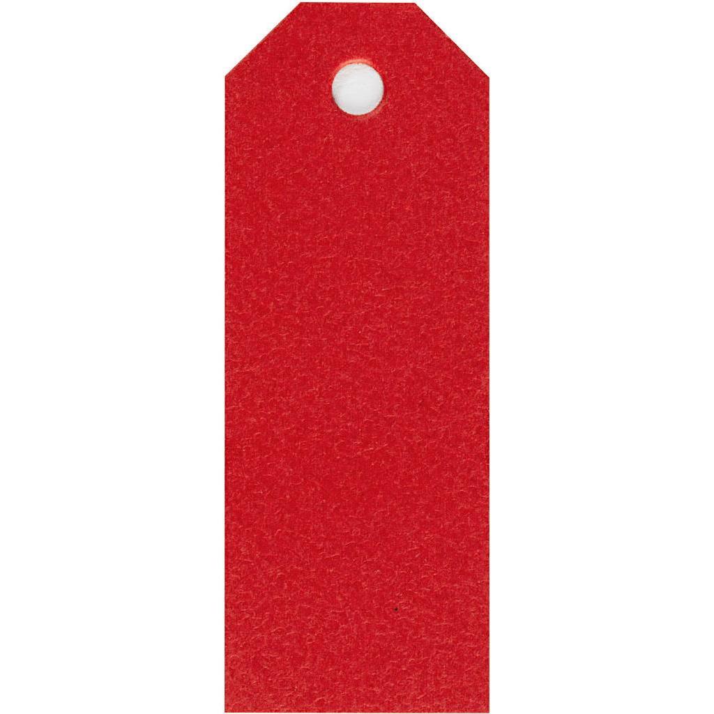Thumbnail - Creativ Company, Geschenkverpackung, Manila-Etiketten Rot, 20 Stk. (Geschenktüte, 20 x)
