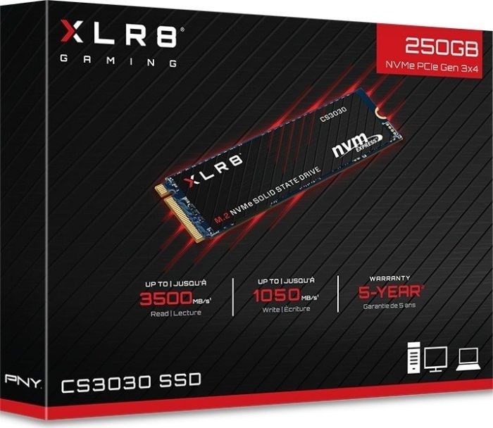 Immagine prodotto PNY XLR8 CS3030 (250 GB, M.2 2280)