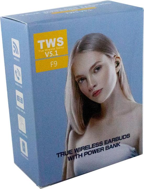 Produktbild cyoo F9+ -5c True Wireless Kopfhörer 5.1 mit Power Bank (Kabellos)