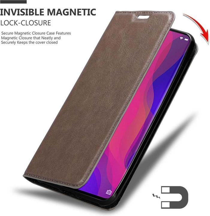 Produktbild Cadorabo Book Invisible Magnet Cover (Oppo Find X)