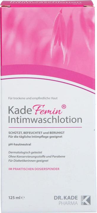 Actual product image Dr. Kade Pharma KadeFemin Intimate Wash Lotion, 125 ml Lotion (Intimate washing lotion, 125 ml)