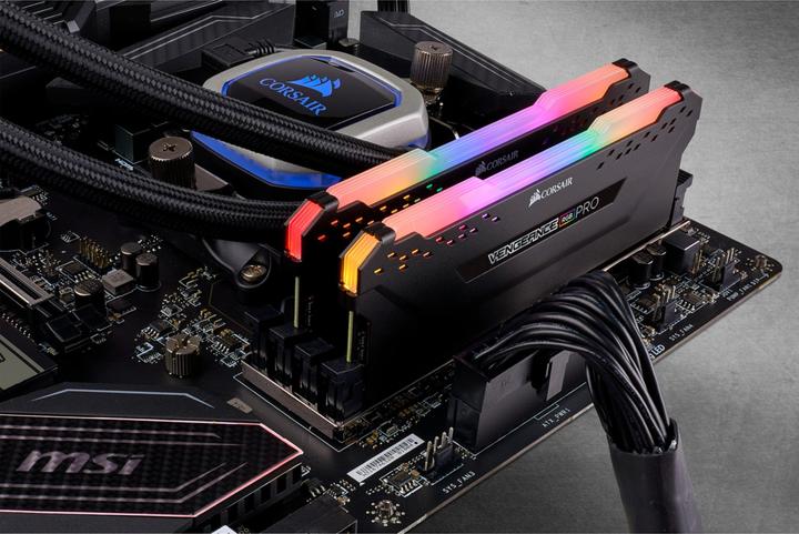 Productafbeelding Corsair Vengeance RGB Pro (2 x 32GB, 3600 MHz, DDR4 RAM, DIMM 288 pin)