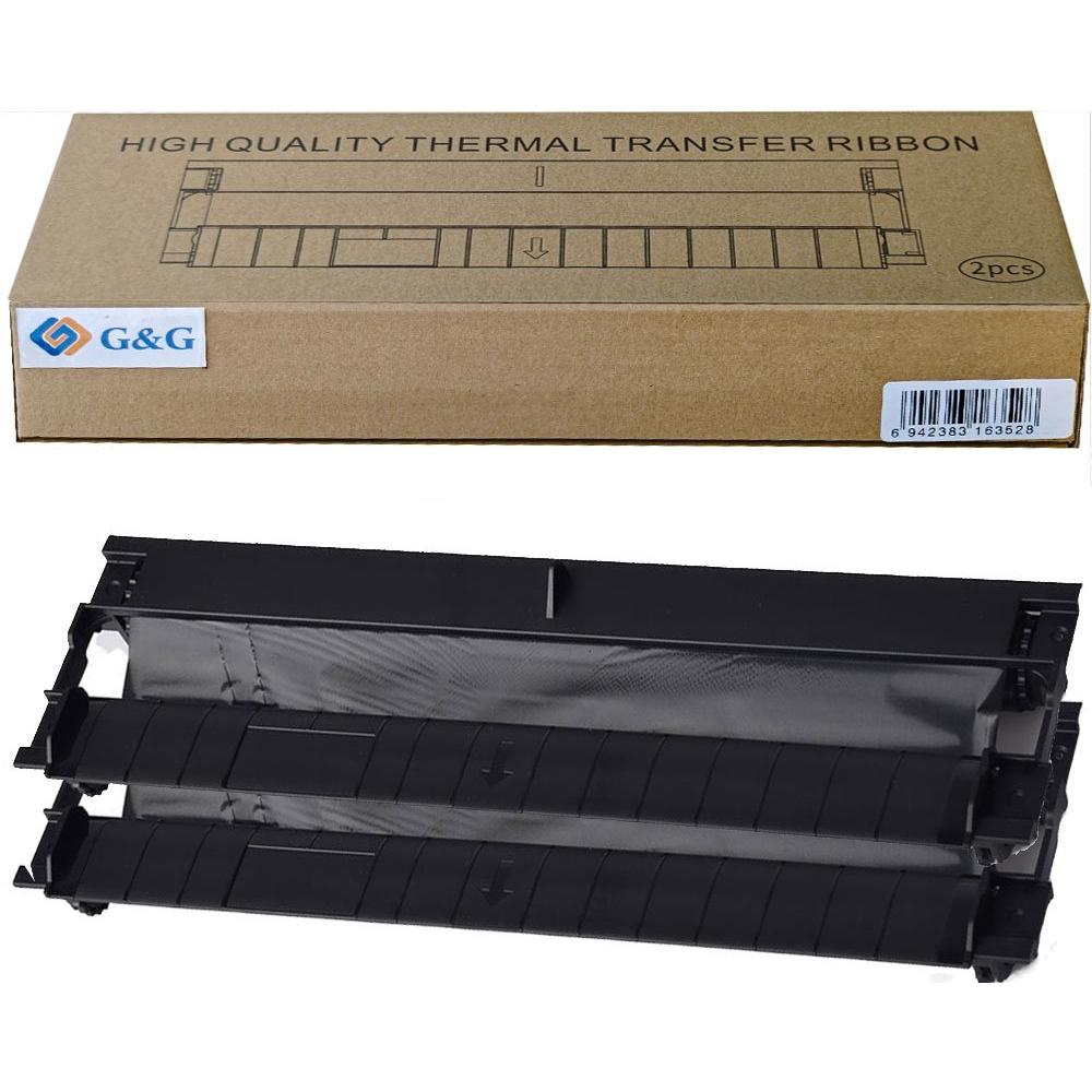 G&G, Nastro di marcatura, Thermotransferband 2er Set für TD-810-BK 215mmx22m (21.50 cm)
