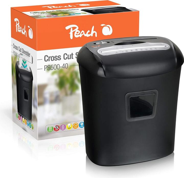 Image du produit Peach skartovač Cross Cut Shredder PS500-40, křížový řez, P-4, 21 l (Coupe de particules)