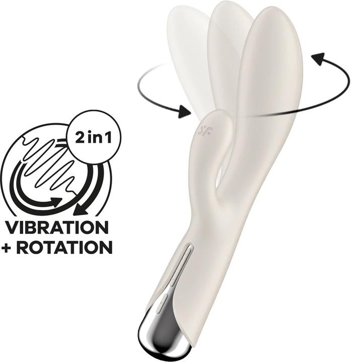 Image du produit Satisfyer Spinning Rabbit 1 Stimulation Clitoridienne Et G-Spot Beige