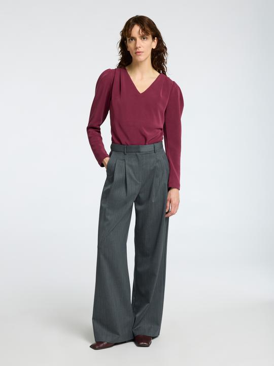 Produktbild Selected Femme Drapiertes Top mit V-Ausschnitt (L)