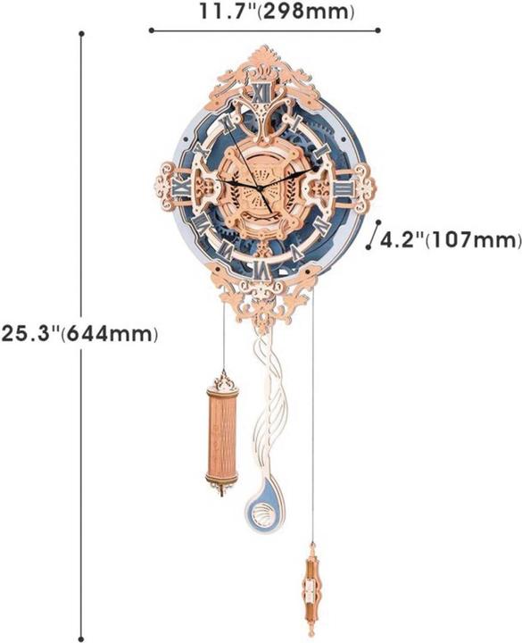 Actual product image OEM Romantic Wall Clock Kit