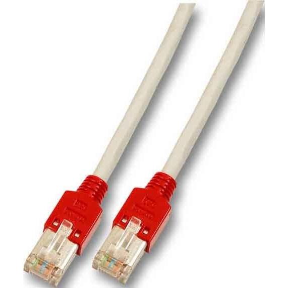 EFB Elektronik Hersteller: RJ45 Crossover Patchkabel F/UTP, TM11, UC300, 1m, grau (rote Tülle) 1 Gig (U/UTP, CAT5e, 1 m)...