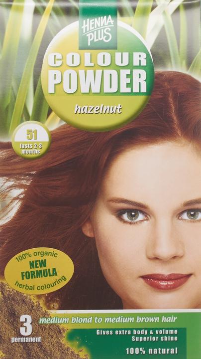 Actual product image Hennaplus Colour Powder (51 Hazelnut)