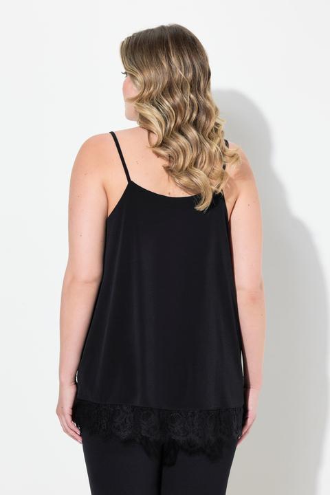 Produktbild Miamoda Top, A-Linie, Samt, Satin, Spitzensaum (56)