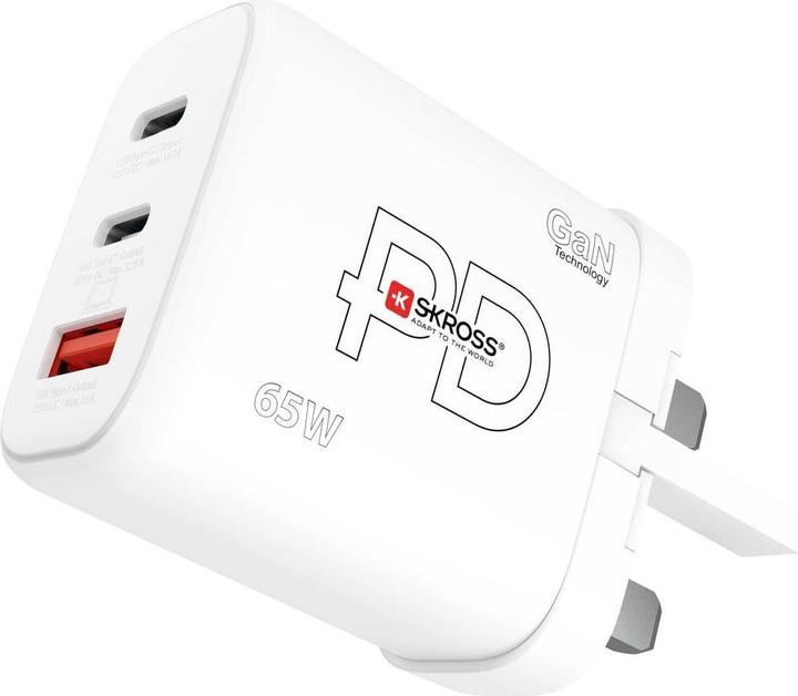 Image du produit Skross Chargeur de puissance 65W GaN UK (65 W, 3 ports)