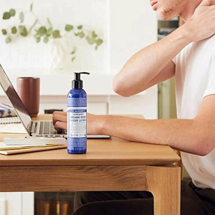 Immagine prodotto Dr. Bronner's Lozione corpo biologica alla menta piperita 240 ml (Lozione corpo, 240 ml)