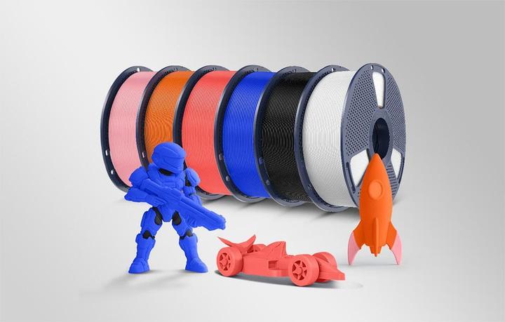 Actual product image Sunlu Filament PLA+ (biały) (PLA+, 1.75 mm)