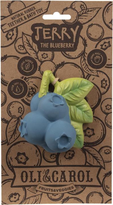 Actual product image Oli and Carol Oli & Carol - Teether - Jerry the Blueberry - (OC1253) (0 Months)