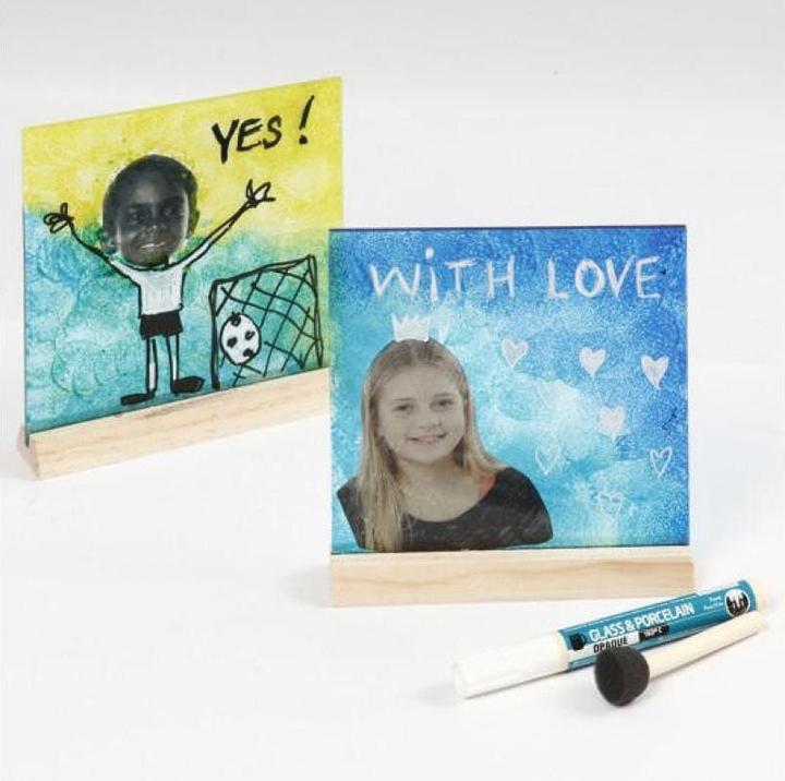 Produktbild Creativ Company Glasplatte mit Holzständer