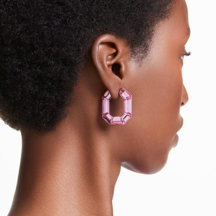 Image du produit Swarovski Boucles d'oreilles miniatures à cristaux octogonaux avec fermoir à charnière (Métal Swarovski)