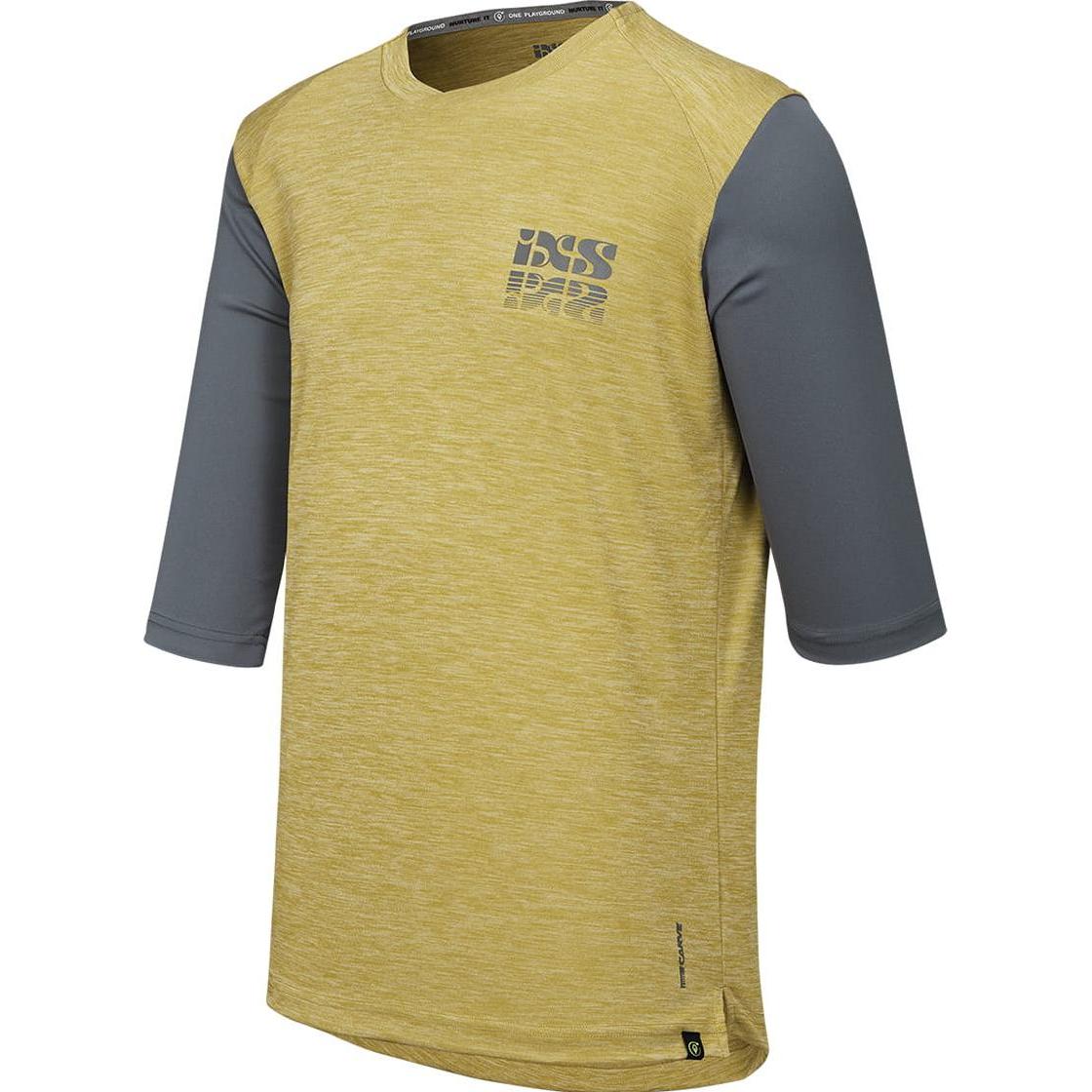 iXS, Jungen, Velotrikot, Kids Carve X Jersey (L), Gelb, Grau, L