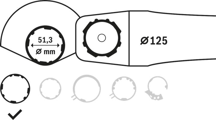 Produktbild Bosch Professional Zubehör Schutzhaube mit Deckblech, 125 mm, passend zu GWS 8 - GWS 14