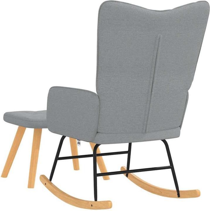 Produktbild vidaXL Schaukelstuhl mit Hocker