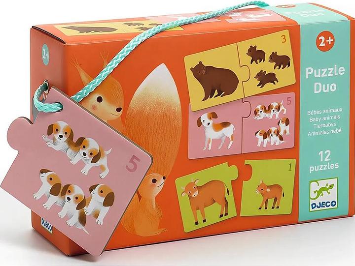 Produktbild Djeco Puzzle Duo Tierbabys (2 Teile)