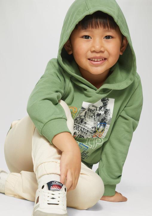 Produktbild s.Oliver Sweatshirt Kapuzen-Sweatshirt mit Fotoprint (98)