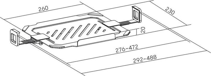 Image du produit myWall Support d'adaptateur pour ordinateur portable pour les fixations d'écran