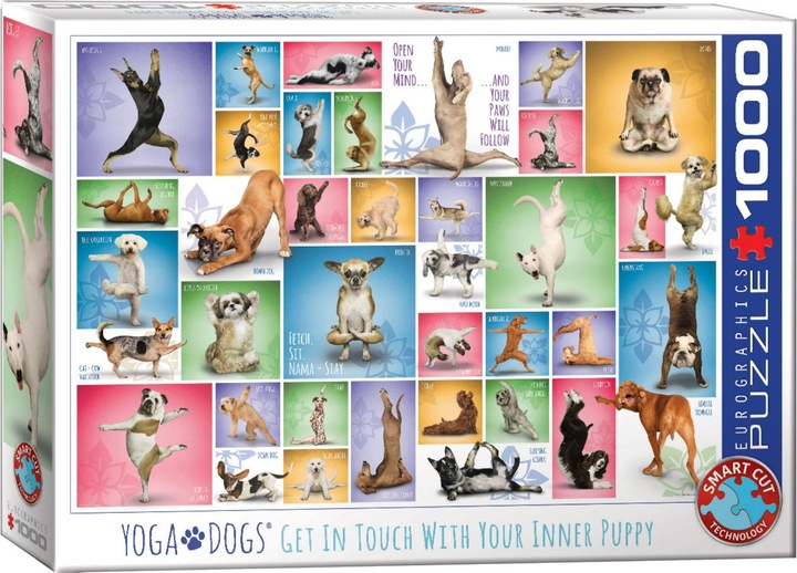 Eurographics Yoga honden (1000 onderdelen)