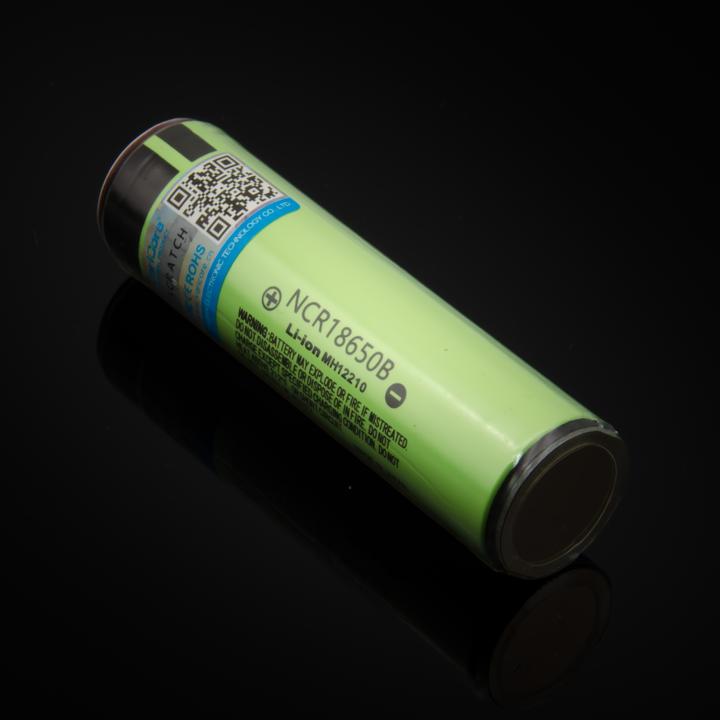Actual product image Purecrea Li-Ion battery 3000mA 18650 with protection electronics and connector