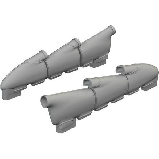 Eduard Hurricane Mk.I exhaust rounded PRINT for Arma Hobby
