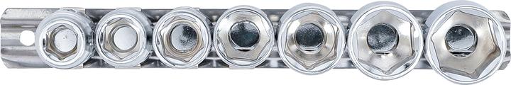 Produktbild BGS Gelenk-Steckschlüssel-Satz, Sechskant 10 mm (3/8") SW 3/8" - 3/4" Zollgrössen 7-tlg. (3/8")