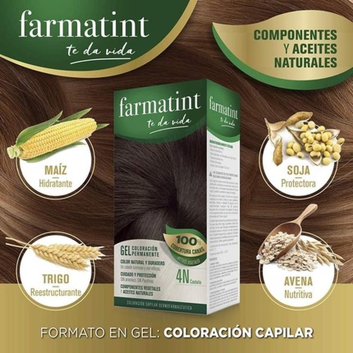 Produktbild Farmatint Permanent Color Gel 4n Brown 150ml (4N)