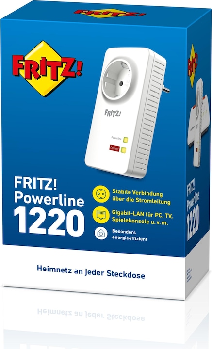 Actual product image AVM FRITZ!Powerline 1220E (1200 Mbit/s)