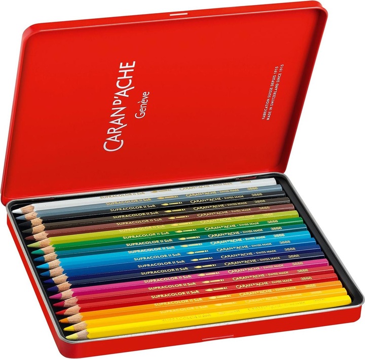 Image du produit Caran d'Ache Supracolor Aquarelle Metallschachtel (Multicolore, 18 x)