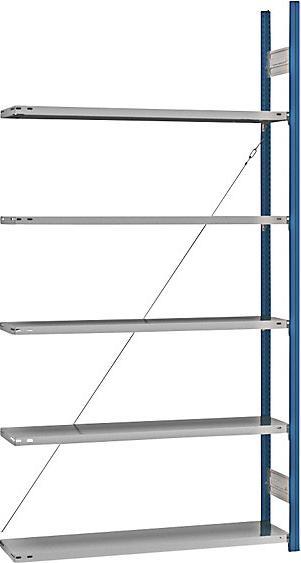 Actual product image eurokraft pro Shelf plug-in rack, blue / galvanized