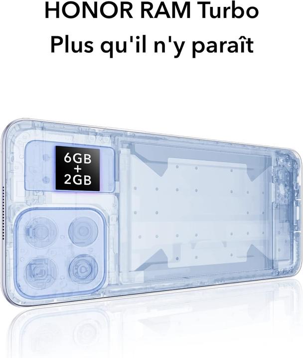 Immagine prodotto Honor Telefono sbloccato con display FullView 6,7 pollici, fotocamera quad 64 MP, NFC e ricarica rapida (128 GB, 6.70")