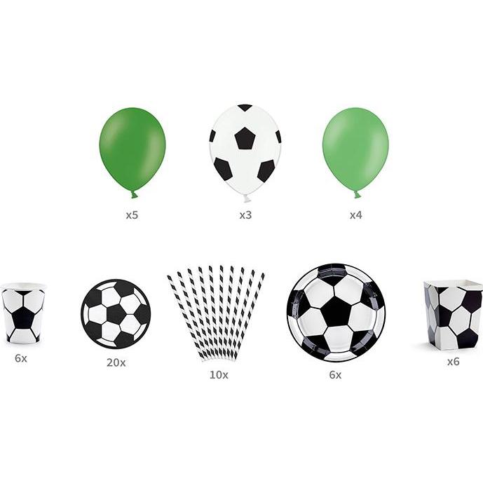 Partydeco Fussball Set